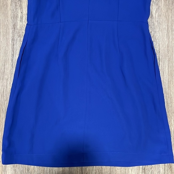 Madewell Pleated Front Dress In Royal Blue​​ - Picture 9 of 14